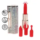 DIAMOND Lipstick мини-вибратор – разноцветный — Фото 8