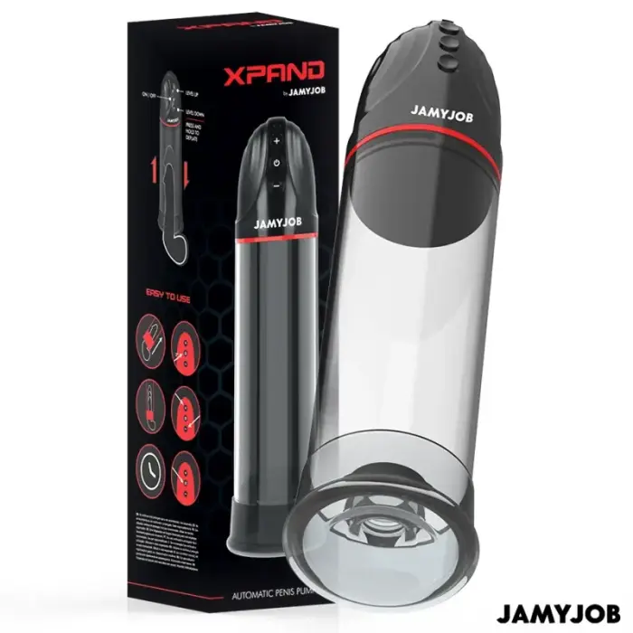 Jamyjob XPAND automātiskais locekļa pumpis – 30 cm – pelēks