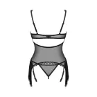 OBS Sherila suspender komplekts ar bārkstīm – melns – XL/2XL Foto 4