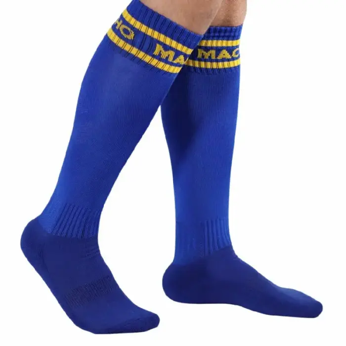 Macho Long Socks Blue One Size