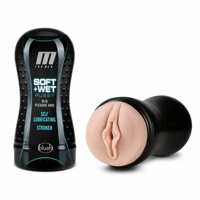 Blush M for Men Soft & Wet pašmitrinošs intīmais kauss 18.4 cm (7.25″)