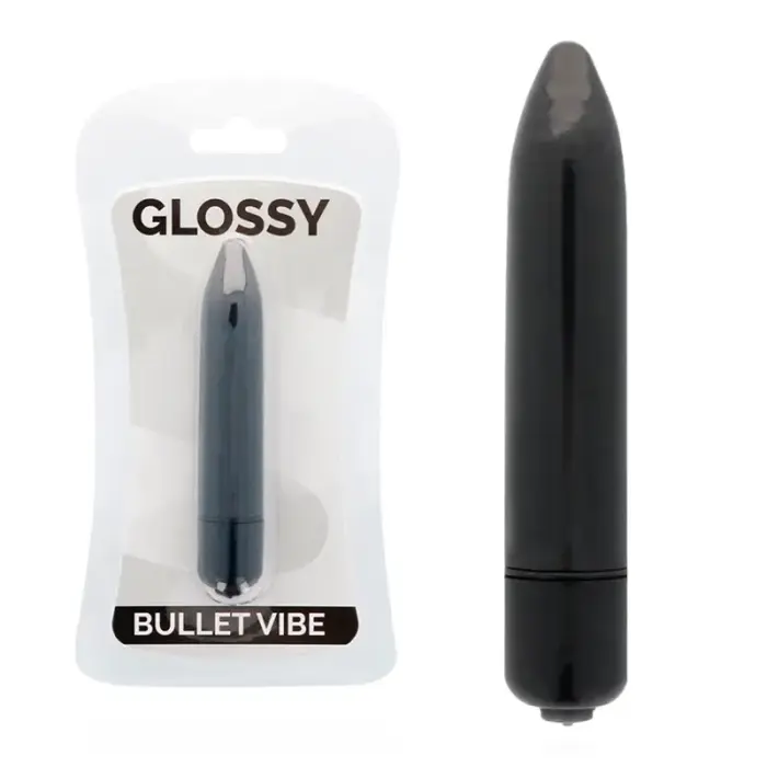 Мини-вибратор Glossy Brilliant Thin Vibe – 8.7 см (3.4″) – черный