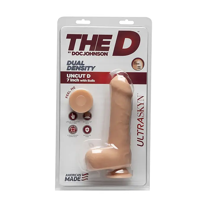 Neapgraizīts reālistisks ULTRASKYN dildo ar sēkliniekiem un piesūcekni – 18 cm (7″) – Miesas krāsa