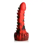 Demon Rising zvīņains pūķa dildo – 20 cm (8″) – sarkans/melns — Foto 4