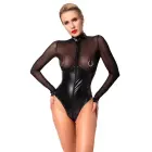 Noir Project Fetish Long Sleeve Bodysuit – Black – S — Photo 2