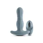 Renegade Gemini Vibrating Anal Massager with Wireless Remote – Grey — Photo 1