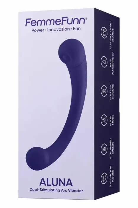 FemmeFunn Aluna вибратор двойной стимуляции – фиолетовый – SOFTFEEL™ – 20,2 см