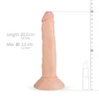 Blane reālistisks dzīslains dildo ar piesūcekni – 20 cm (8″) – Miesas krāsa — Foto 4