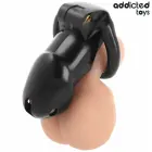 Addicted Toys Locked Midnight Cell L izmēra anatomisks šķīstības būris – melns – 107 mm — Foto 3
