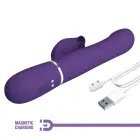 PRETTY LOVE Falin vibratorius – tamsiai violetinis — Nuotrauka 11