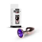 Plug-Jewellery Red Gold Anal Plug – 7 cm (2.8″) – Purple — Photo 9