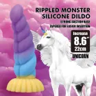 Power Monsters Unicorn Rippled Monster Dildo – 22 cm (8.6″) – Pink Photo
