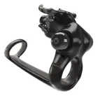 BULL WARRIOR - Vibrating Cock Ring with Sleeve – Black — Photo 5