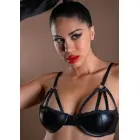 Daring Intimates Wetlook Bra with Straps – Black – S — Photo 3