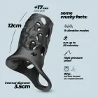 CRUSHIOUS Batiatus Armour Vibrating Penis Sleeve – 12 cm – Clear — Photo 8