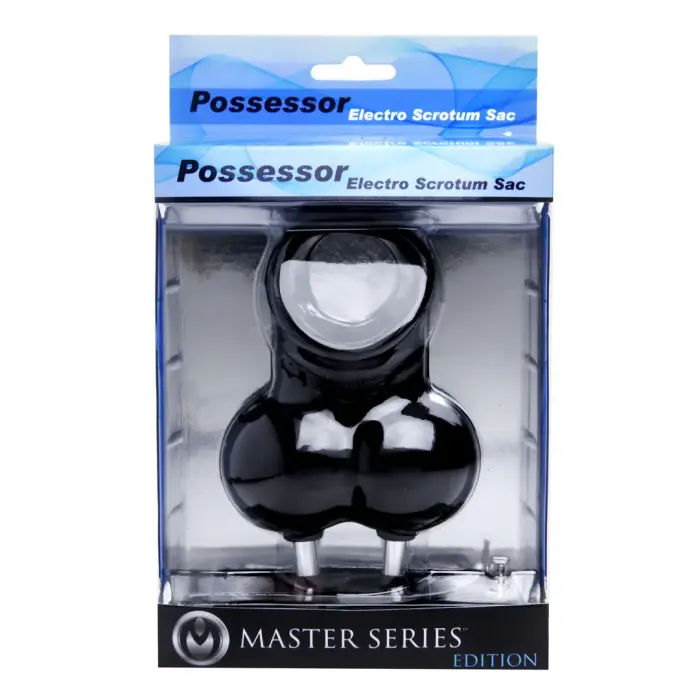Possessor elektrostimulācijas maisiņa dzimumlocekļa gredzens ar bumbiņām Foto 1