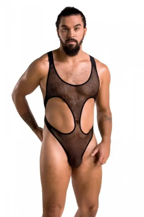Passion 040 bodysuit – Black – XXL/XXXL