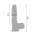 Īpaši reālistisks dildo – 23 cm (9″) – miesas krāsa — Foto 2