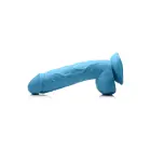 POP - Dildo with Balls – 21 cm (8.25″) – Blue — Photo 5
