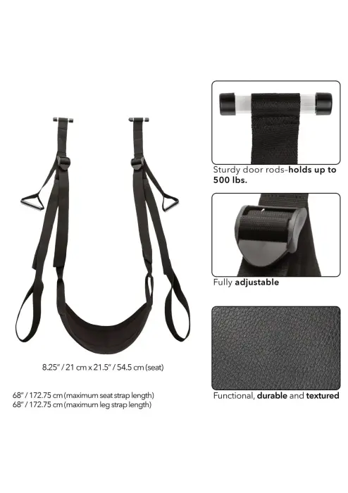 Nocturnal seksa šūpoles – melnas Foto 7