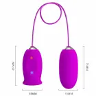 Двойной вибратор Pretty Love Daisy Dual Egg – фиолетовый — Фото 6