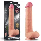 Dual Layered Platinum Silicone Dildo with Suction Cup – 30 cm (12″) – Skin — Photo 1
