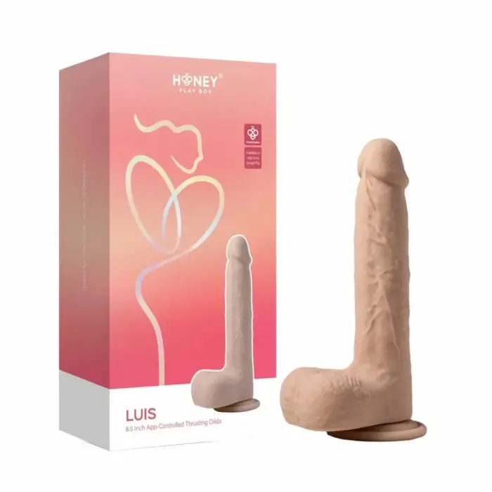HoneyPlayBox Luis – дилдо с толчками, подогревом и приложением – 22 см