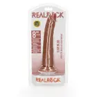 Slim reālistisks dildo ar piesūcekni – 20.5 cm (8″) – Miesas krāsa Foto 1