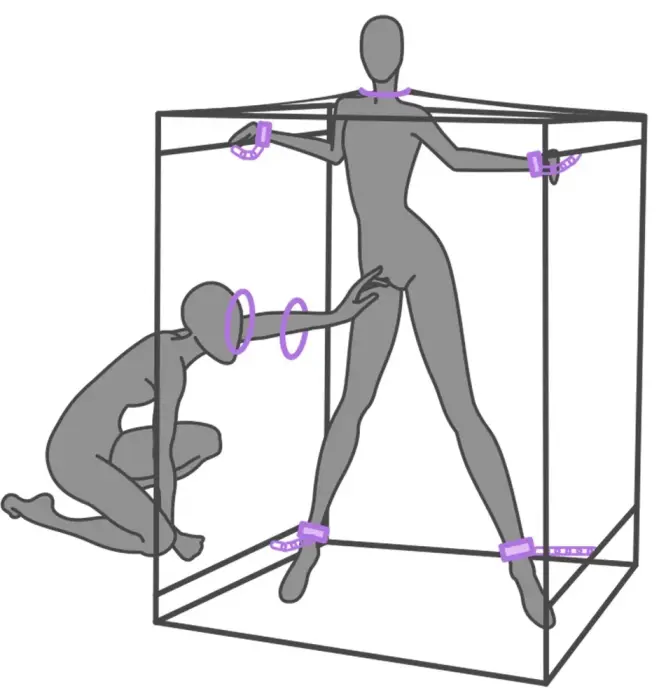 Secret Dome Scandale BDSM rotaļu kabīne – violeta Foto 17