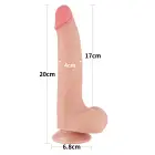 Sliding Skin Dual Layer Dong – 21.5 cm (8.5″) – Flesh — Photo 2
