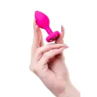 ToDo Anal Plug Diamond Heart – 7 cm – Rozā Foto 7
