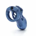 CB-X CB-6000 Chastity Kit Glitter Blue – Adjustable ABS System — Photo 4
