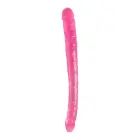 Bubblegum Blast Groovy Times – želee kahepoolne dildo – roosa – 37,5 cm — Foto 2