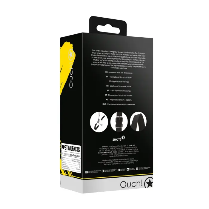 Labia Spreader with Clamps - Black Foto 2