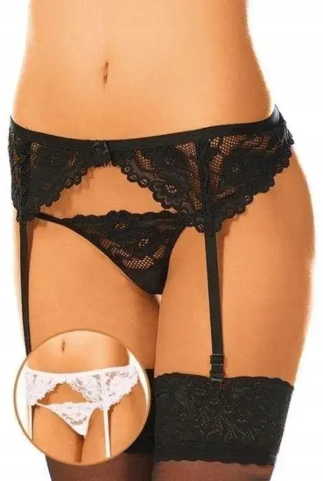 Garterbelt 3309 set – Black – S/M