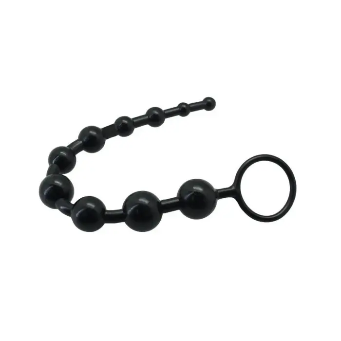 Timeless Jelly anālās bumbiņas – Melns Foto 3