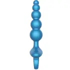 5-Ball Vibrating Anal Plug with Remote – Blue — Photo 4