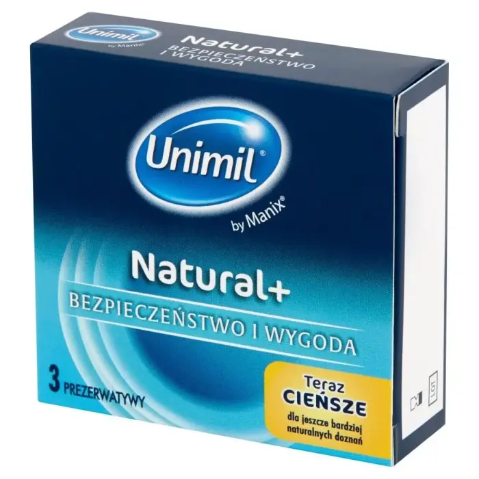 Unimil Natural+ Ultra-thin Smooth Condoms – 3 pcs