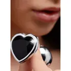 Black Heart Butt Plug – S – Black — Photo 5