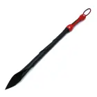 Melnas mākslīgās ādas Sultan pātaga – 76 cm — Foto 2