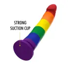 Mythology Devon Pride – liquid silicone fantasy dildo with suction cup – rainbow – L — Photo 5