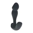 Двухмоторный вибрирующий стимулятор простаты из жидкого силикона – 28.5 cm (11.2″) – Черный — Фото 4