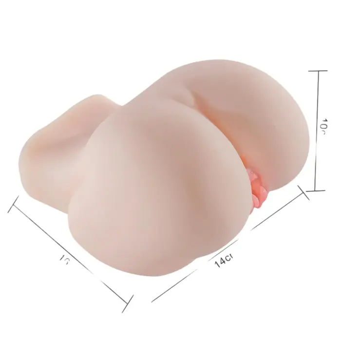 LoveSecret Premium LS78 liels vibrējošs divkanālu masturbators – miesas krāsa