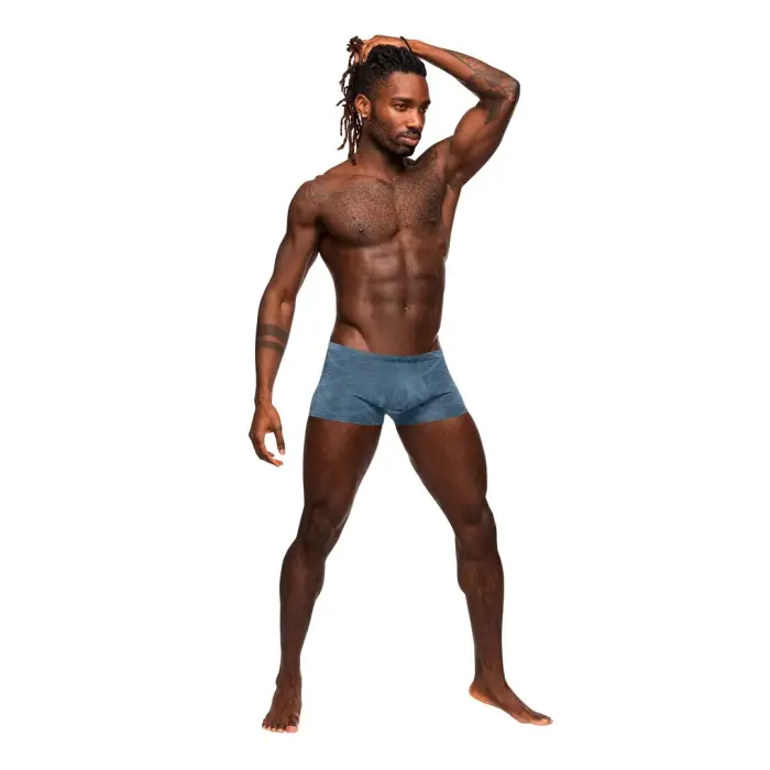 Male Power Inter-mingle Mini Short – Blue – S