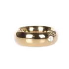 Gold Donut Cockring with Jewel - Thick - 4.5+ cm — Photo 2