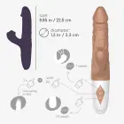 CRUSHIOUS El Matador tõukav realistlik vibraator – 22.5 cm (8.85″) – must — Foto 11