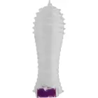 OHMAMA tekstuurne pikendusmuhv vibreeriva kuuliga – 15 cm (6″) – läbipaistev — Foto 3