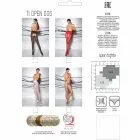 Passion TIOPEN 006 White Tights 30 DEN with Decorative Cut-Outs Size 1/2 — Photo 3