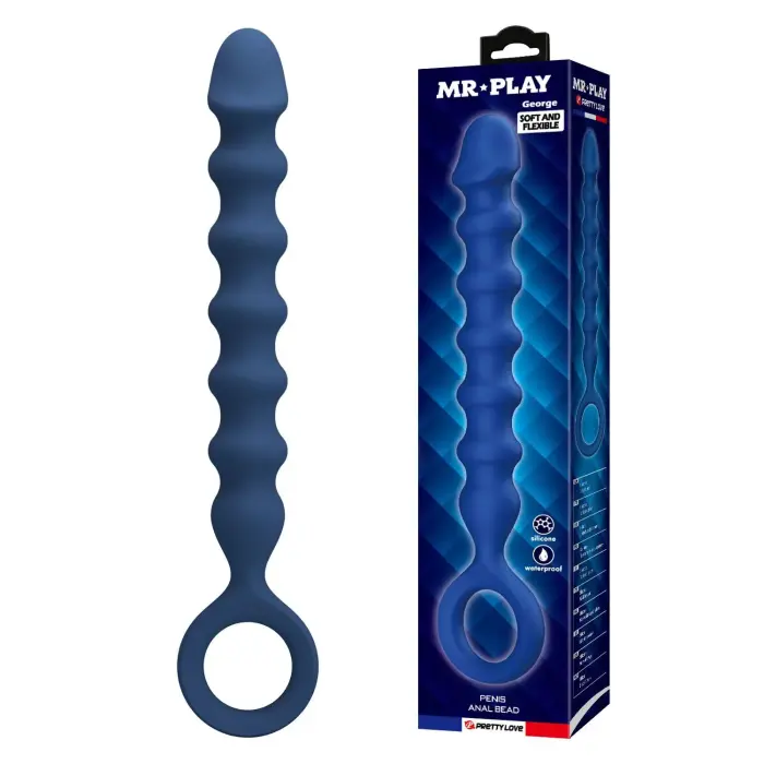 George Penis Anal Bead – 28.5 cm – Clear