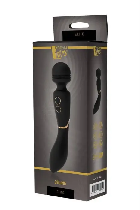 Dream Toys Elite Celine wand vibrators – 20 cm (7.9″) – melns